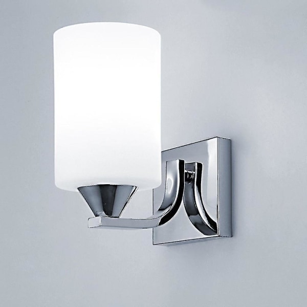 Moderne Glass Led-lys Vegglampe Lampe Belysningsarmatur Innendørs soverom Dekor, enkelt hode Uten S (floker)-yuhao