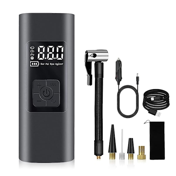 Sladdlös Däckpump Bärbar Luftkompressor 6000mAh