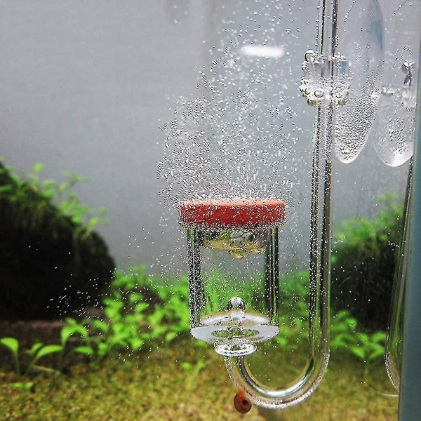 Akvarium Karbondioksid Transparent Bobleteller Forfiner Fiskedam Vannplanter (l)