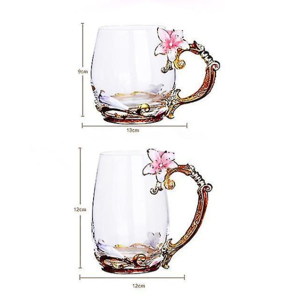 2 stk. Palads Carving Diamond Enamel Farve Tekop Pink