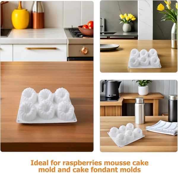 Bringebærkakeform Fondantformer Realistisk Bringebærform Hvit Silikonbaking