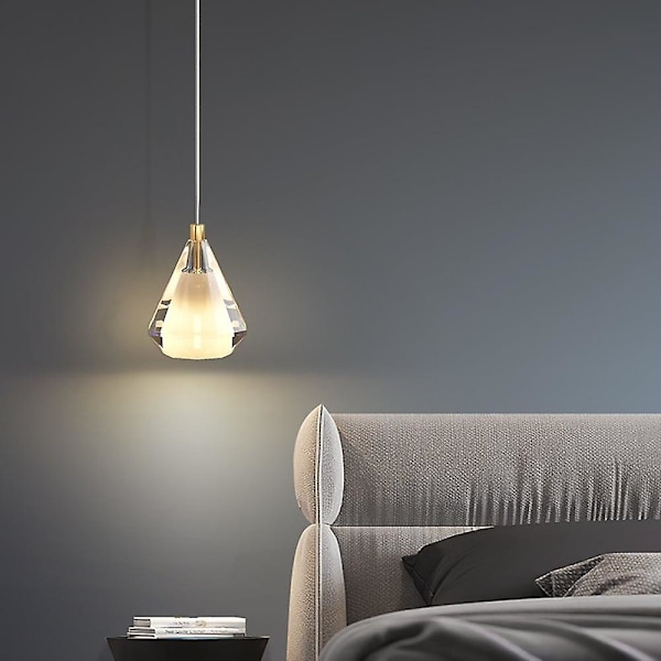 10cm Hengelampe med Lantern Design i Kobber og Messing, Moderne