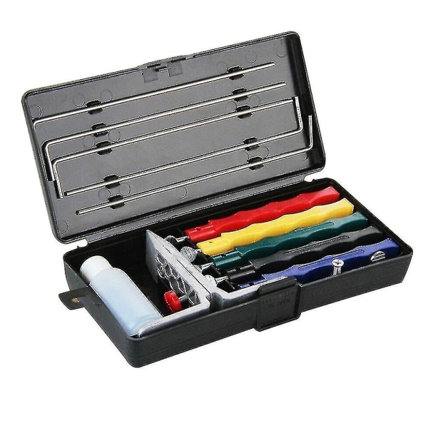 Cutter Sharpener Deluxe 5 Slibesten Sæt Slibesystem Bærbar Holdbar Værktøj