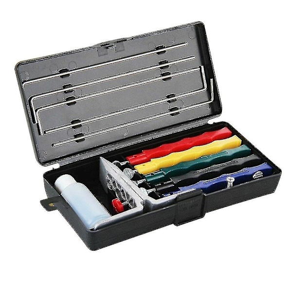 Knivslip Deluxe 5 Slipstenar Set Slipningssystem Bärbar Hållbar Verktyg