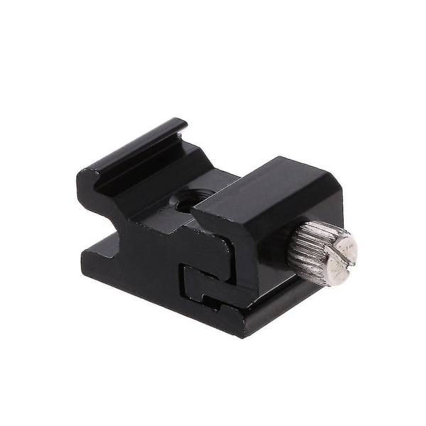 Hot Shoe Flash Bracket Stand Mount Adapter Triggerhållare Kameratillbehör (2 delar, svart)