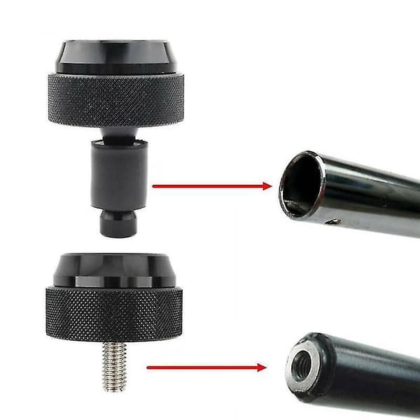Motorcykel 7/8\" Throttle Fastgørelseshastighed Styr Plug Cruise Control Vægt .(sort)(2stk)
