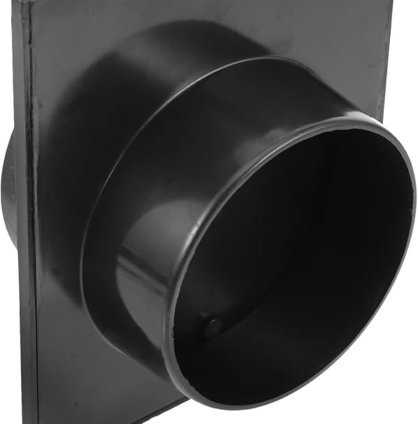 Plastik Blast Gate Støvsugerdele 100 mm Ventil Sort Brugervenligt Design Maksimer Støvopsamlingseffektivitet