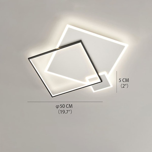 50cm dæmpbare geometriske loftslamper Aluminium Moderne