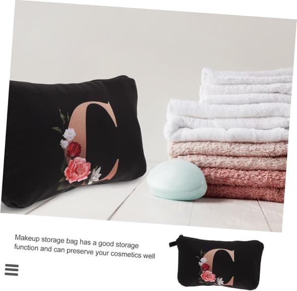 Stor kosmetiktaske Glat og robust lynlås, makeup-organizer i polyester
