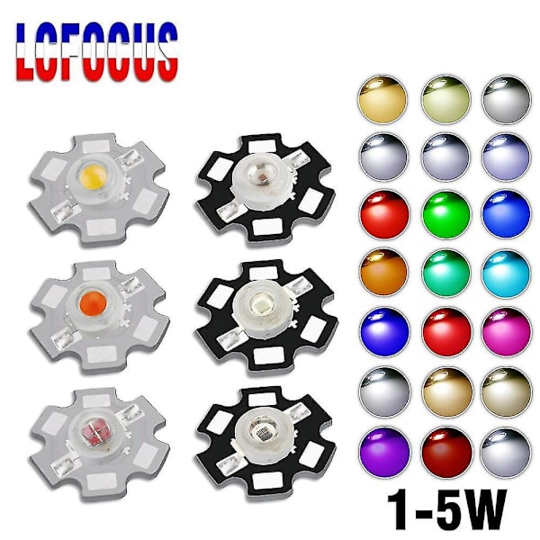 Tehokas LED COB-siru 1w 3w 5w Täyspektrinen