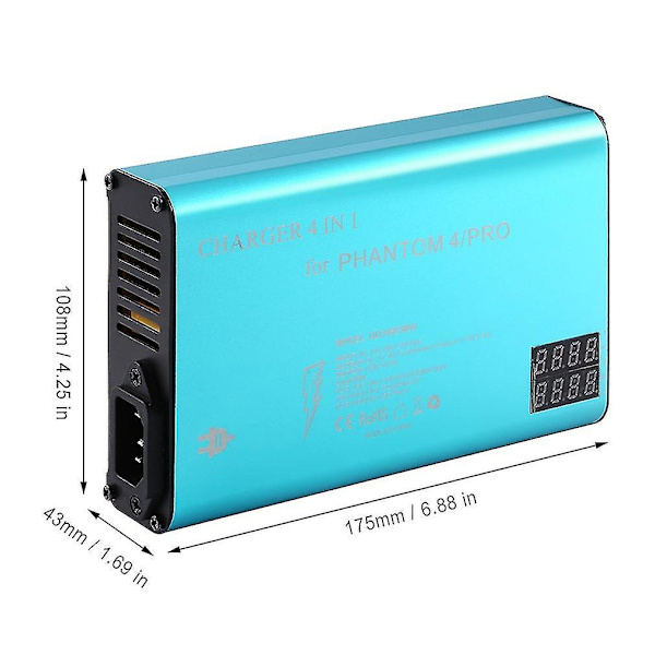 4 i 1 Batterilader til DJI Phantom 4/Pro