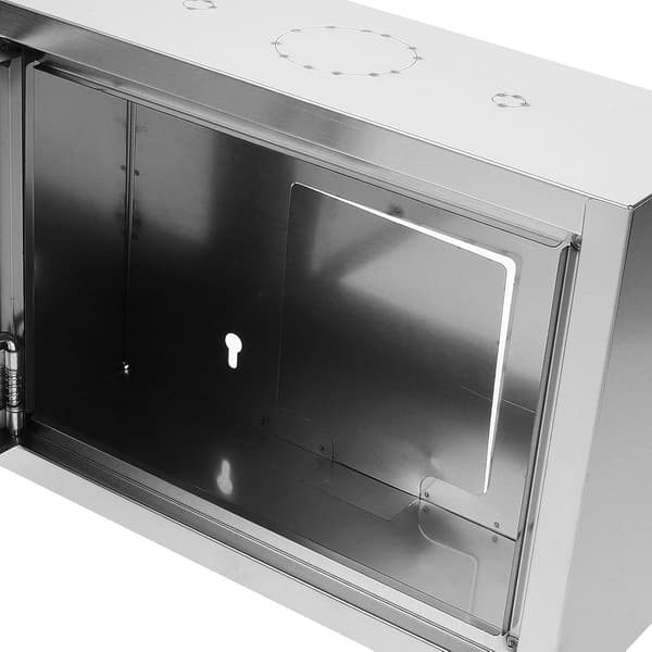 Paketlåsbox i rostfritt stål, mjölkbox för väggmontering, silver