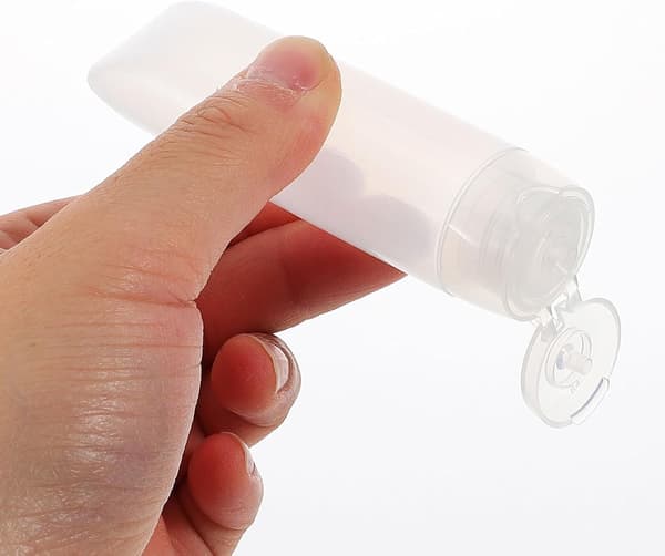 10 st reseflaskor för tandkräm Kompakta påfyllningsbara klämflaskor med snäpplock Bärbara tomma plastflaskor