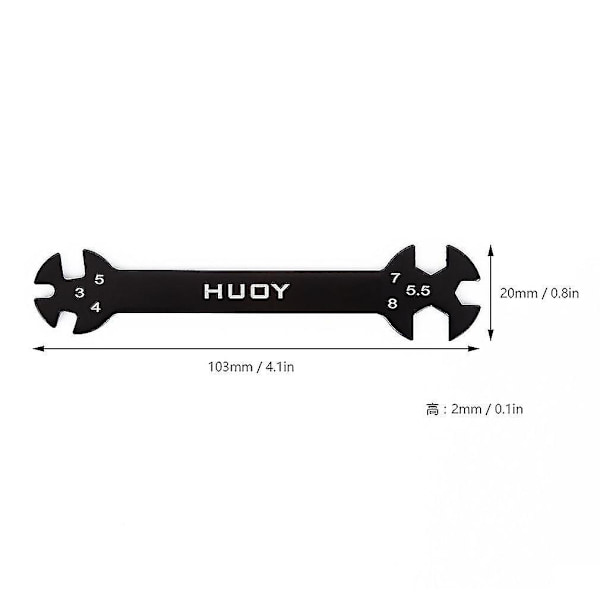 6-i-1 RC Hudy Spesialverktøy Nøkkel for Turnbuckles