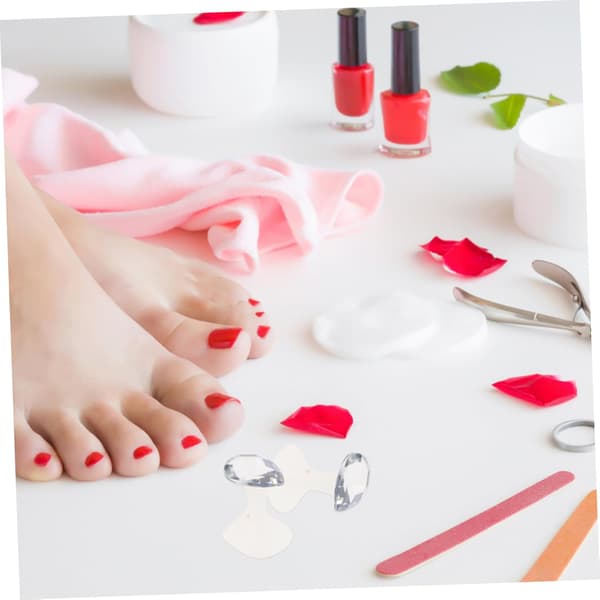 16 stk. Kvalitets silikone tåskillere tåafstandsstykker til manicure separator
