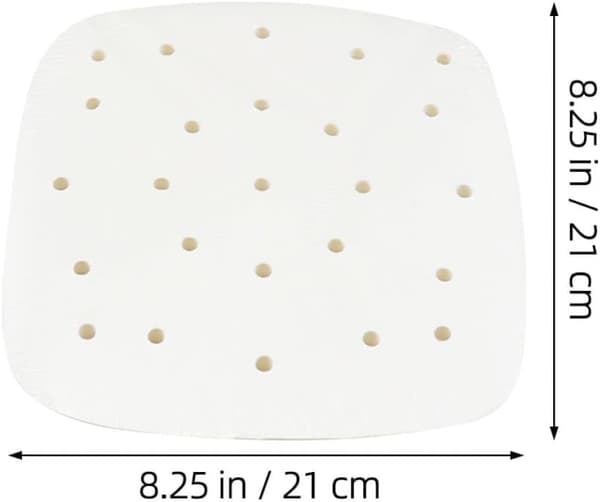 100 ark bagepapir, non-stick airfryer-puder, oliedrænende papir