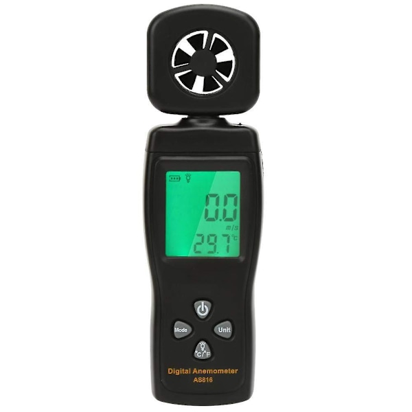 Anemometer Luftflödestestare, Mini Digital Anemometer 0.3-30m/s