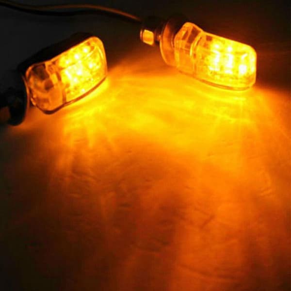 Motorcykel Blinklys Bil Led Lys Bil Blinklys. (sort) (2 stk)