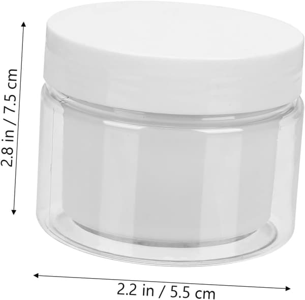 10 st kosmetiska flaskor Pp dubbla resebehållare för krämer, lotioner, body butter-burkar