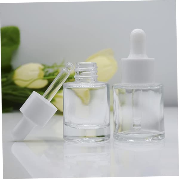 6 st glasflaskor för eteriska oljor Droppflaska Tom glasbehållare Aromaolja