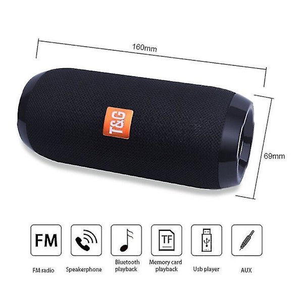 Vedenkestävä Kannettava Bluetooth-kaiutin Langaton Ääni