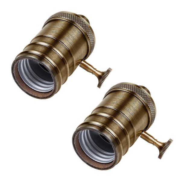 E26/e27 Edison Lamphållare i Antikmässing