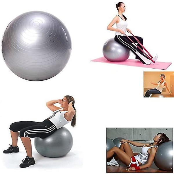 Fitnessboll Luftpump Yoga Gymnastik Pilates Balans Massage