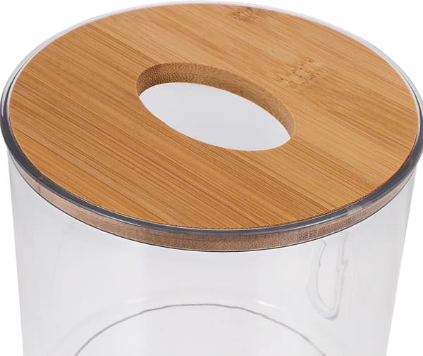 Vægmonteret servietdispenser til ansigtsservietter, elegant design i ABS og træ, robust