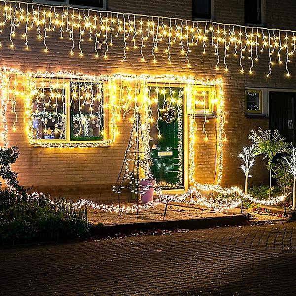 Joulukuusen jääpuikkovalot 10m 400LED 8 väriä Vedenkestävä