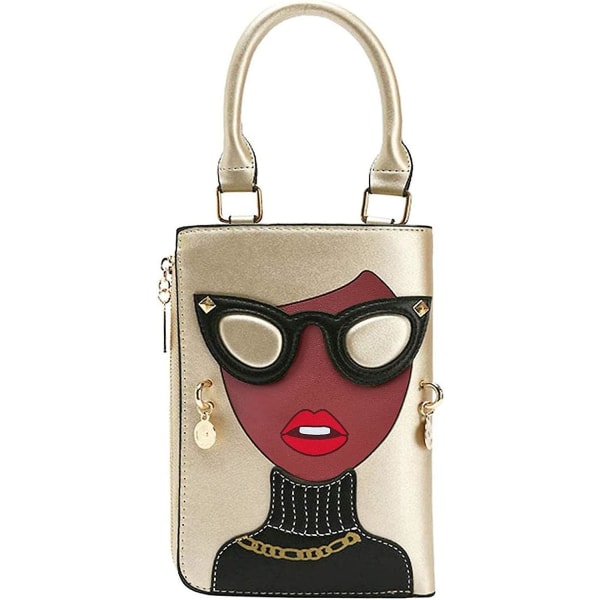 Nyhed Personlig Kvinders 3D Dame Designer Læder Top Håndtag Satchel Håndtasker Tote Pung