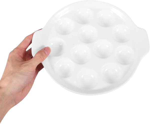 Snegle med rom Keramisk ildfast form Hvit med håndtak
