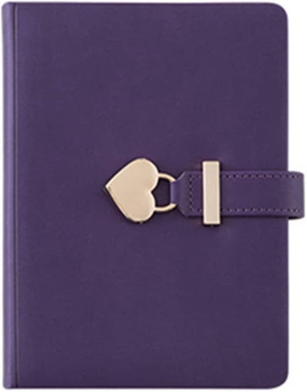 5,20\"x6,89\" B6 Notesbog med Lås PU Læder Notesbog Journal Hardcover