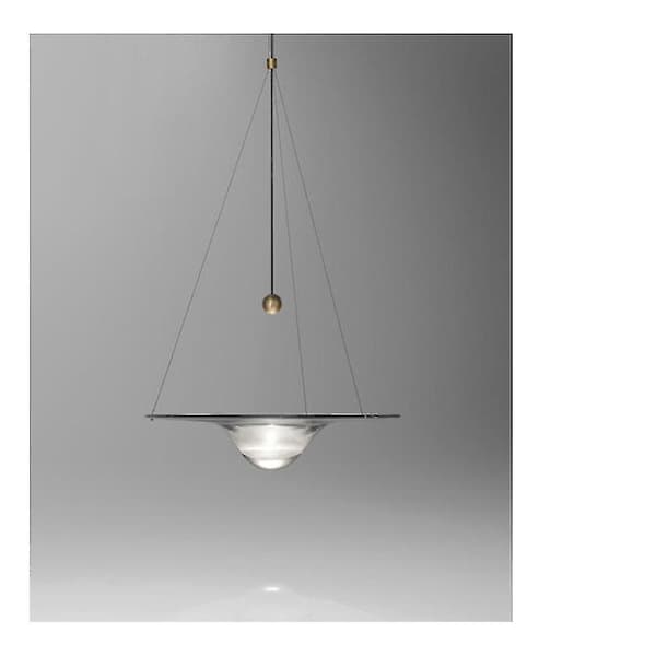 25cm Glaskronljus LED Vit Ljus