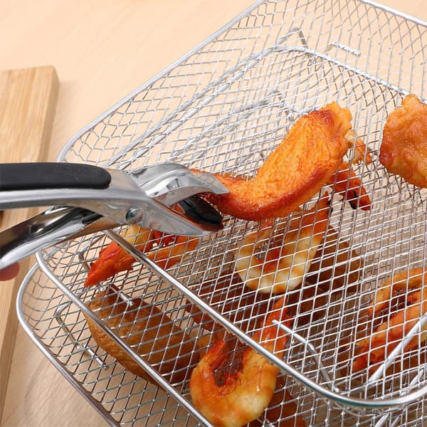 3-lags frituregryde dampstativ i rustfrit stål, stabelbart dehydratorstativ, grillstativ til madlavning