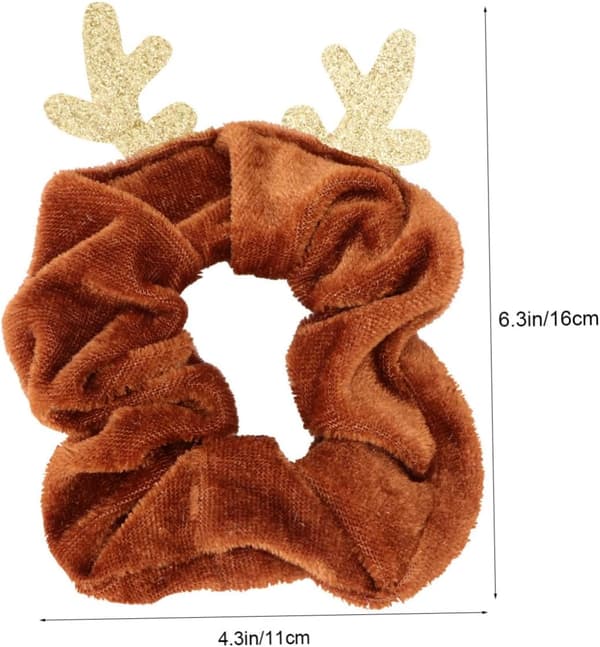 Älg sammet hårband jul hårring horn-stil elastisk för flickaccessoarer som julklappar för damer