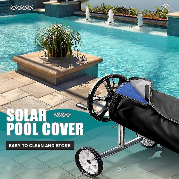 Solskydd för poolrulle, skyddande överdrag för solrulle, solskydd för pooltäckning, skydd för pooltäckning för ovanjordiska och ingroundpooler