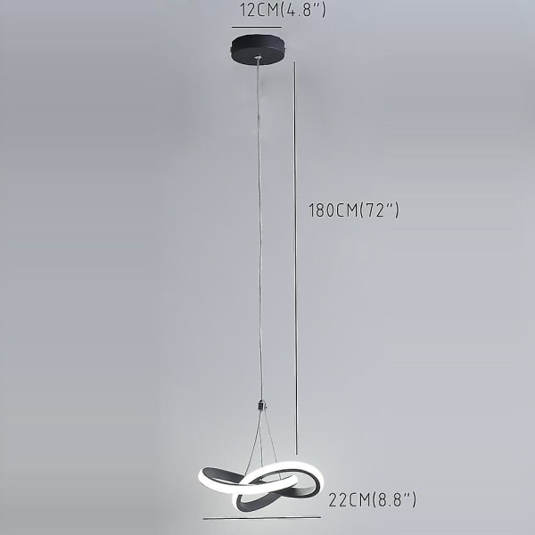 22cm 1-ljus 15w Mini Pendellampa Led Ambient Lampa