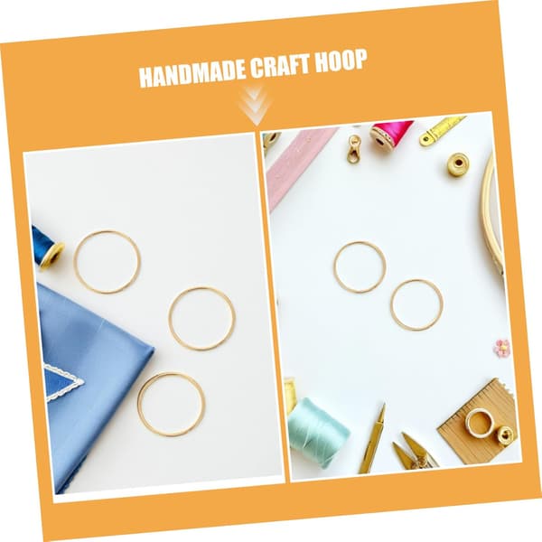 12 st Dreamcatcher Kit DIY Hantverksmaterial Metallbågar för Bröllopskrans Makrame Heminredning