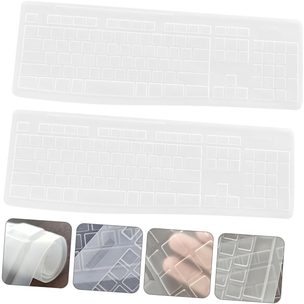Mk270 Tangentskydd 2-pack Tangentbordsfilm Vattentät Dammtät Bekväm Touch Silikonmaterial