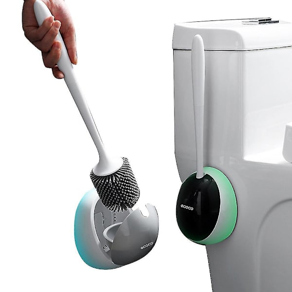 Toiletbørsteholder til væg, TPR-børste, badeværelse, silikone