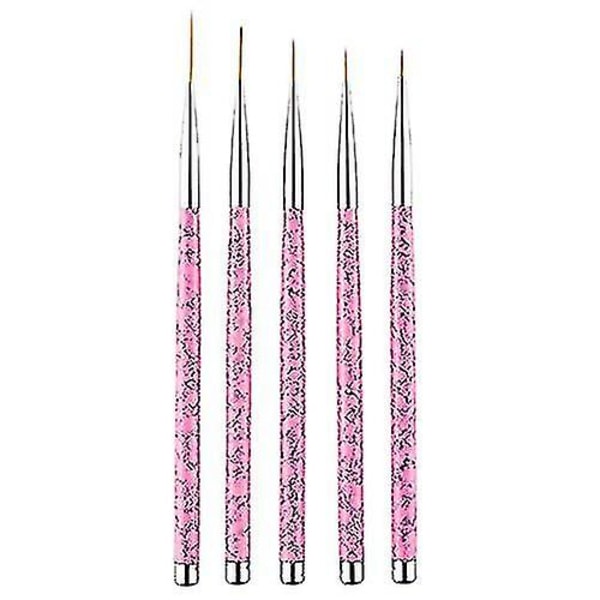 5 kpl Nail Art Liner -siveltimiä, ammattimainen UV-geelimaalaus Nail Art Design set