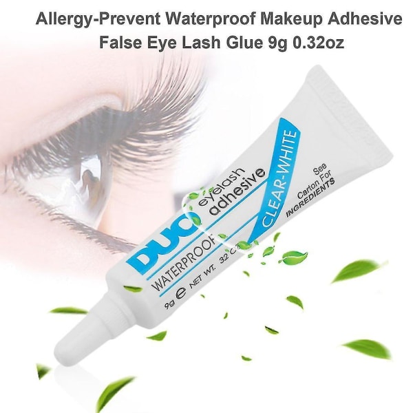 Allergiaa ehkäisevä vedenpitävä meikkiliima tekosilmäripsiliimaa