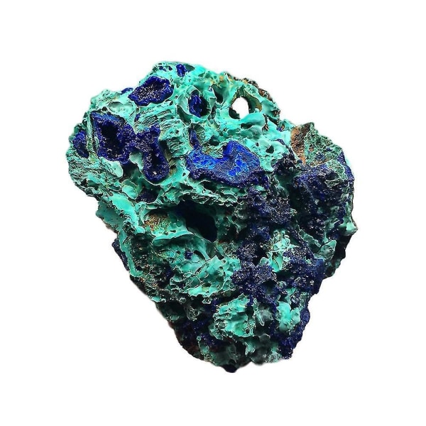 1 st Natural Blå Azurite Rå Mineralprover Malm