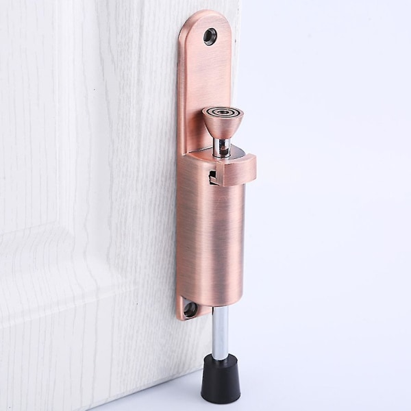 Hjemmefodbetjent Kickdown Dørstopper En-tryks Flip Dørholder Lydløs Buffer Brushed Nickel