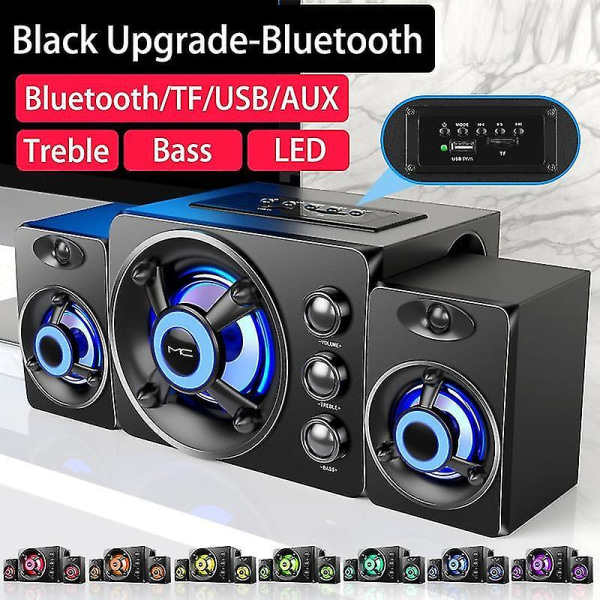 2023 LED Datamaskin Kombinasjonshøyttalere Aux USB Bluetooth