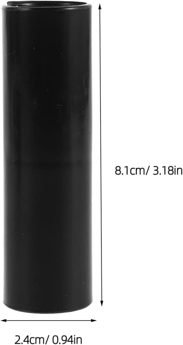 6 stk. 19 mm sorte lige teltstangforbindere udskiftningsled