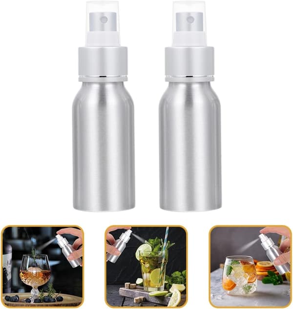 Cocktail Bitters Sprayflaskor 2st 30ml Påfyllningsbara Misterflaskor för att Förbättra Smaker Parfymförstärkare