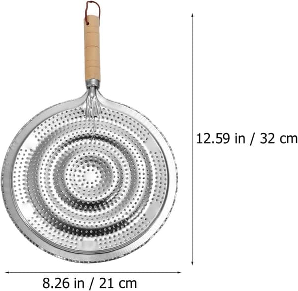 Varmeisolerende gryteunderlag 3 stk 21 cm trehåndtak anti-skli puter