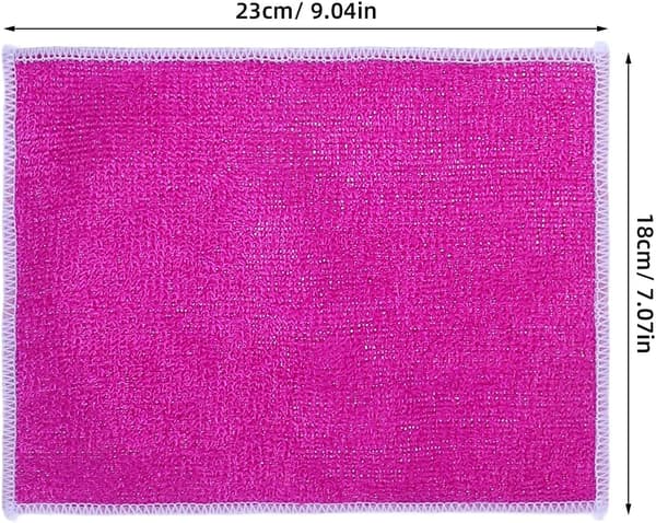 Genanvendelige køkkenkarklude 10 stk. sæt, små vaskbare karklude bambusfiber