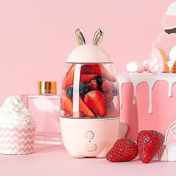 Bärbar Elektrisk Juicer Blender Juicer Rosa